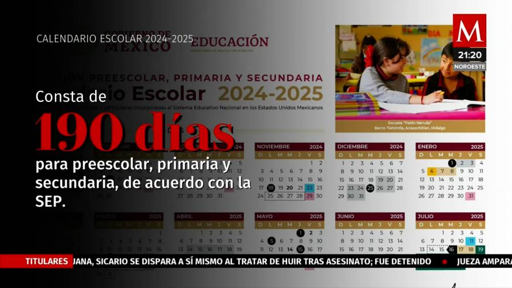 Calendario escolar 2024 a 2025 sep coahuila 2