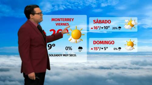 Clima de hoy viernes 16 de enero de 2026 | Pronóstico con Nelson Valdez