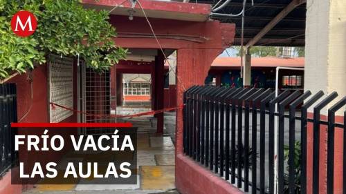 Las bajas temperaturas reducen la asistencia en primarias y secundarias de Nuevo León